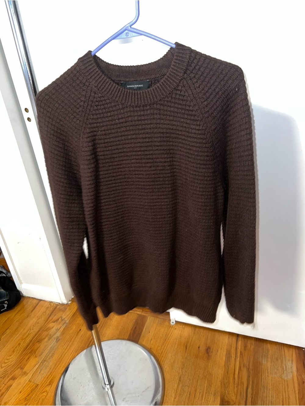 Banana Republic Men's Dark Brown Crewneck Sweater